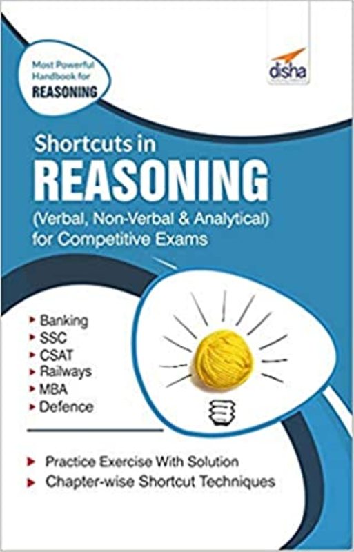 Book cover for "Shortcuts in Reasoning" by Disha Experts
