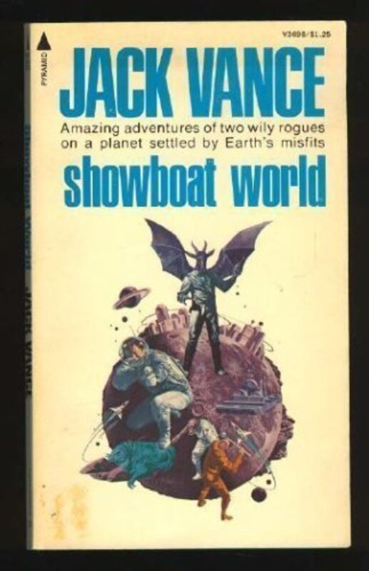 Book cover for "Showboat World" by Jack Vance