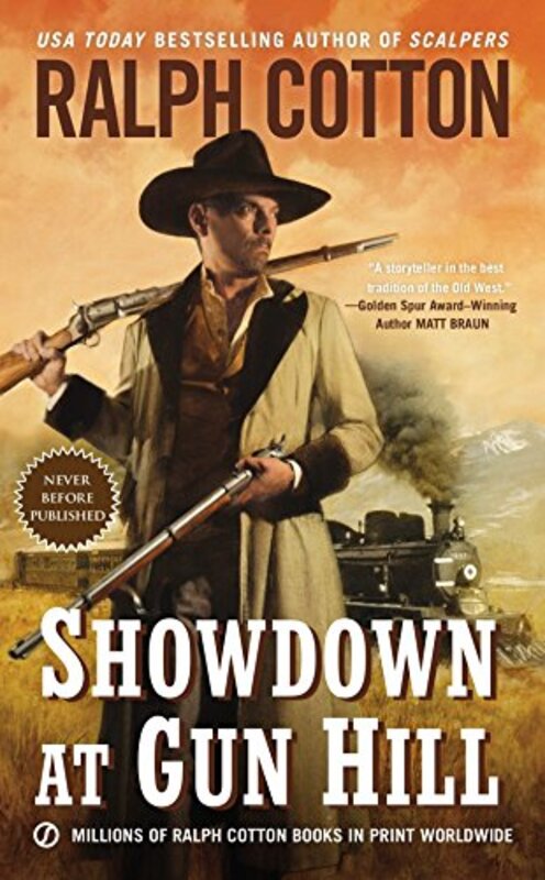 Book cover for "Showdown at Gun Hill" by Ralph Cotton