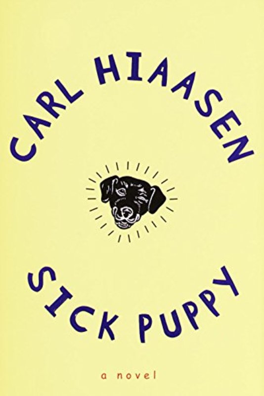 Book cover for "Sick Puppy" by Carl Hiaasen