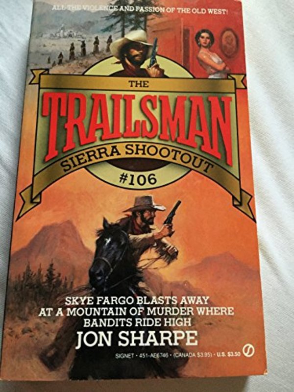 Book cover for "Sierra Shootout" by Jon Sharpe