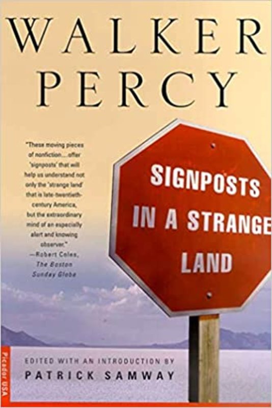 Book cover for "Signposts in a Strange Land" by Walker Percy