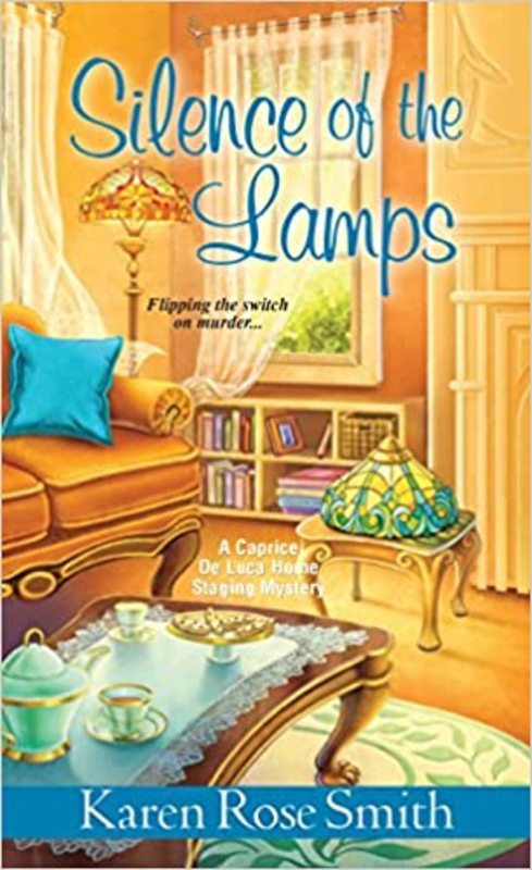 Book cover for "Silence of the Lamps" by Karen Rose Smith