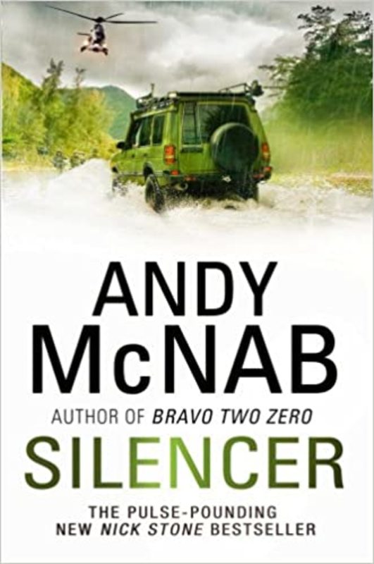 Book cover for "Silencer" by Andy McNab