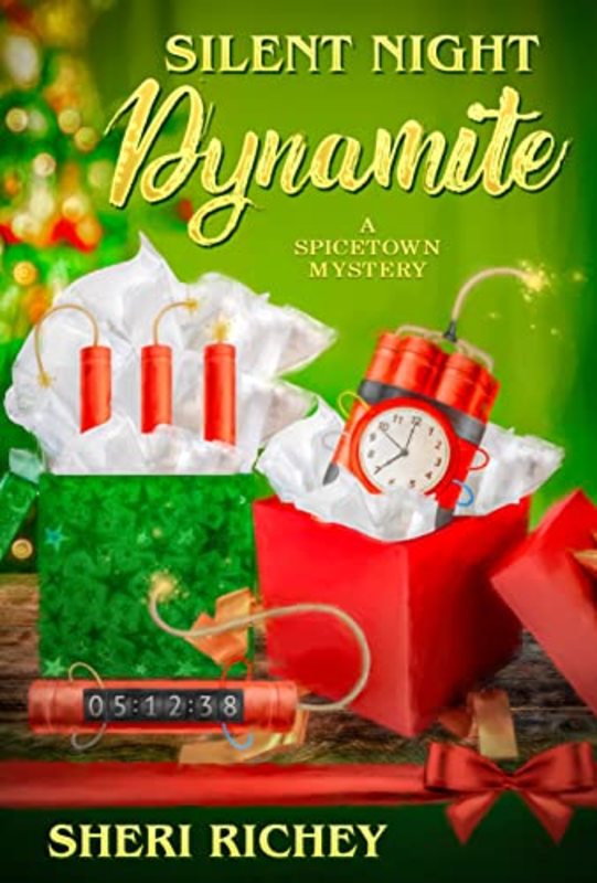 Book cover for "Silent Night Dynamite" by Sheri Richey