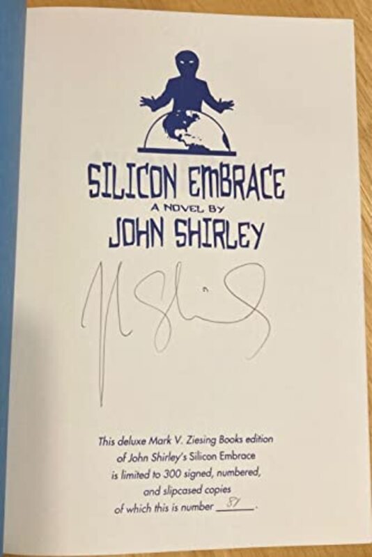 Book cover for "Silicon Embrace" by John Shirley
