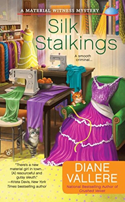 Book cover for "Silk Stalkings" by Diane Vallere