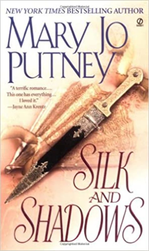 Book cover for "Silk and Shadows" by Mary Jo Putney