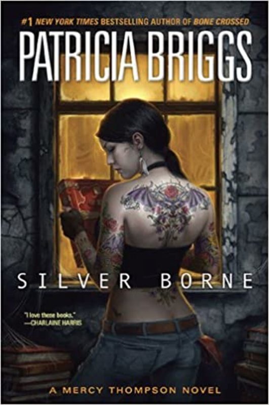 Book cover for "Silver Borne" by Patricia Briggs