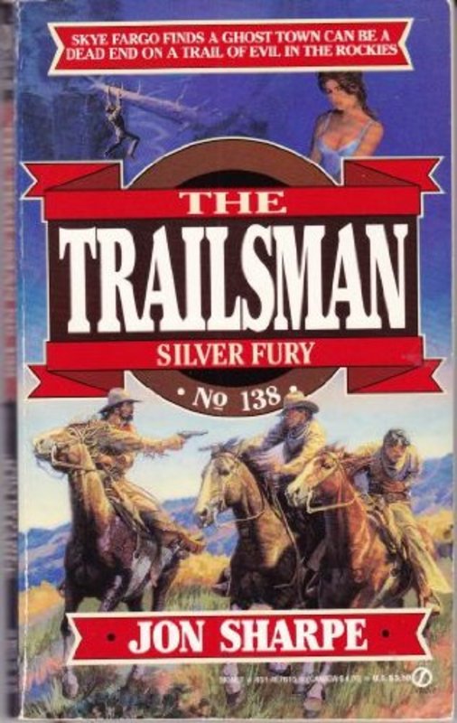 Book cover for "Silver Fury" by Jon Sharpe