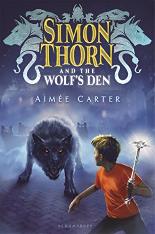 Book cover for "Simon Thorn and the Wolf's Den" by Aimee Carter