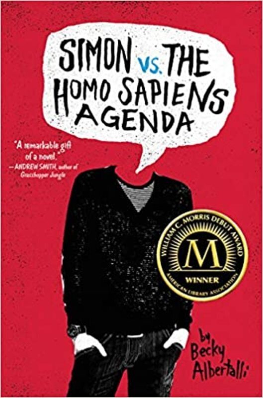 Book cover for "Simon vs. the Homo Sapiens Agenda" by Becky Albertalli