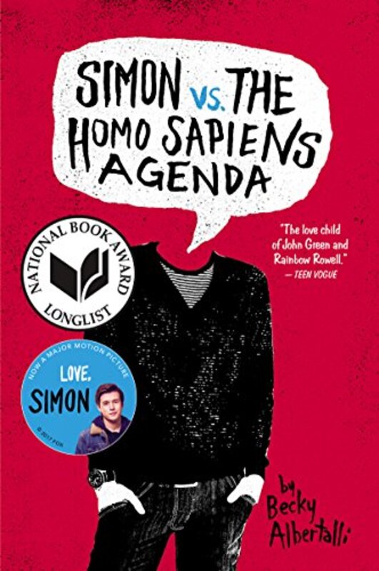 Book cover for "Simon vs. the Homo Sapiens Agenda" by Becky Albertalli