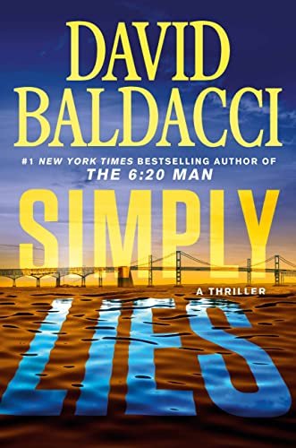 Book cover for "Simply Lies" by David Baldacci