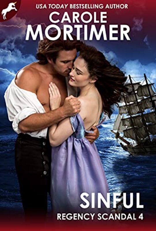 Book cover for "Sinful" by Carole Mortimer