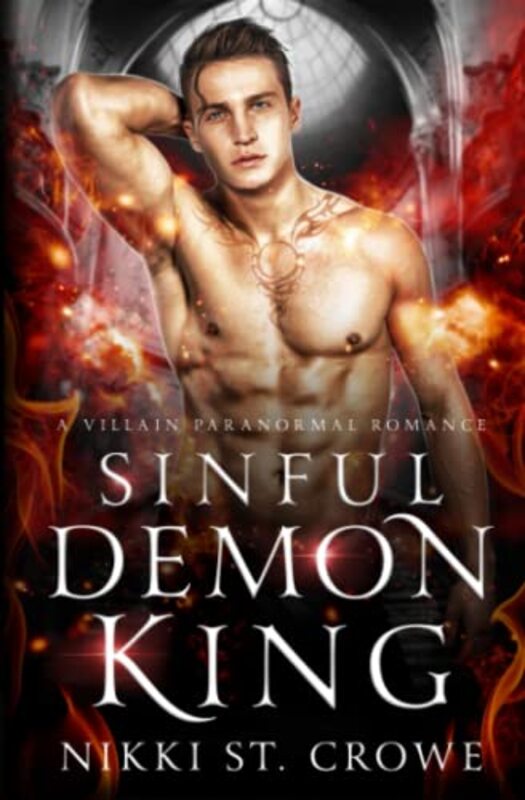 Book cover for "Sinful Demon King" by Nikki St Crowe