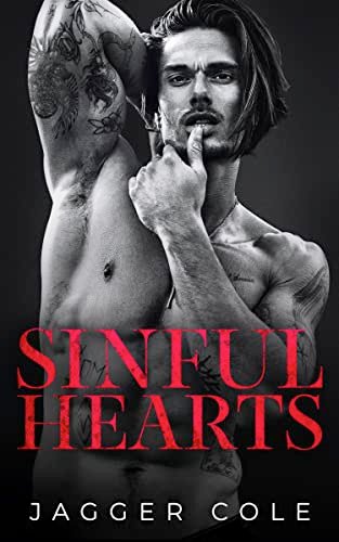 Book cover for "Sinful Hearts" by Jagger Cole