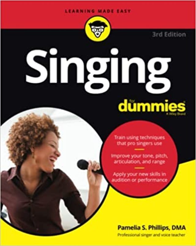 Book cover for "Singing For Dummies" by Pamelia S. Phillips