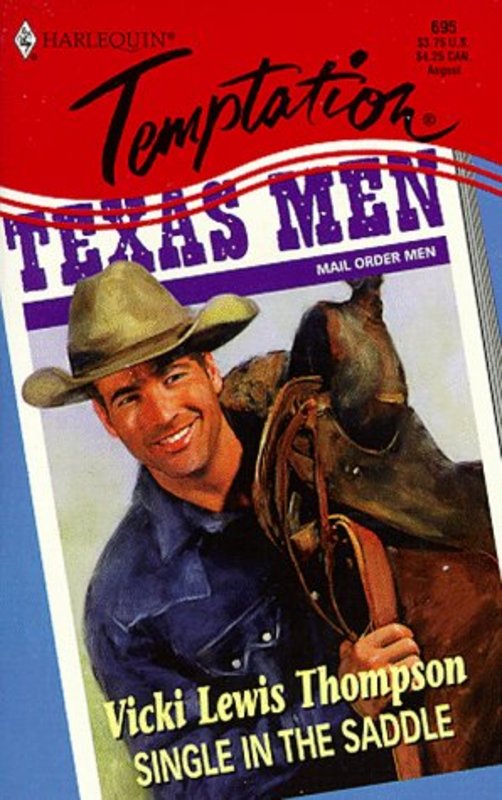 Book cover for "Single In The Saddle" by Vicki Lewis Thompson