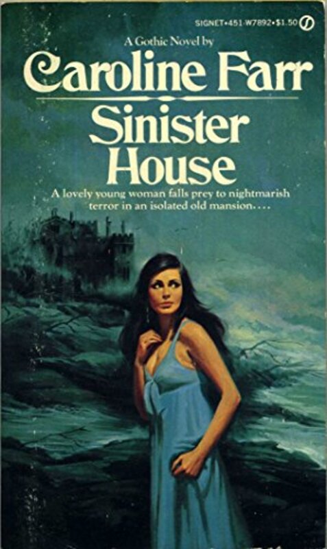 Book cover for "Sinister House" by Carter Brown