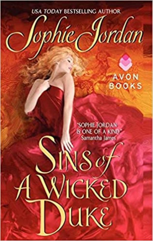 Book cover for "Sins of a Wicked Duke" by Sophie Jordan