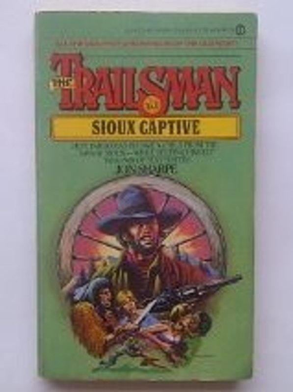 Book cover for "Sioux Captive" by Jon Sharpe