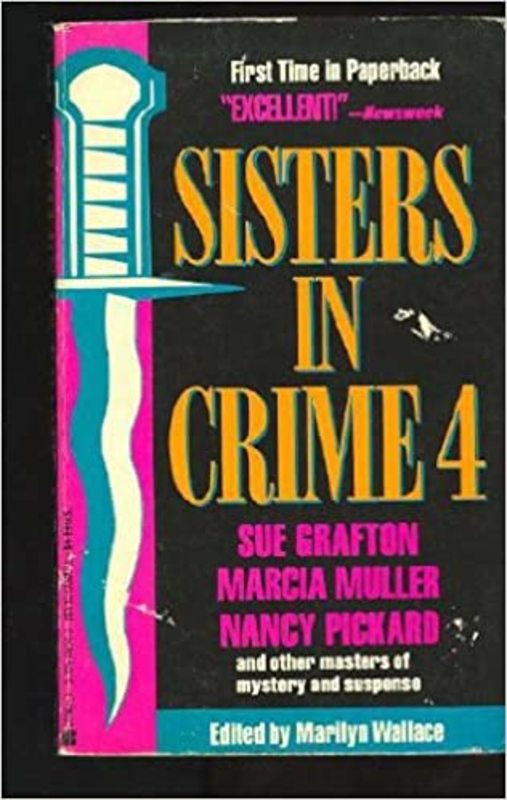 Book cover for "Sisters in Crime 4" by Sue Grafton