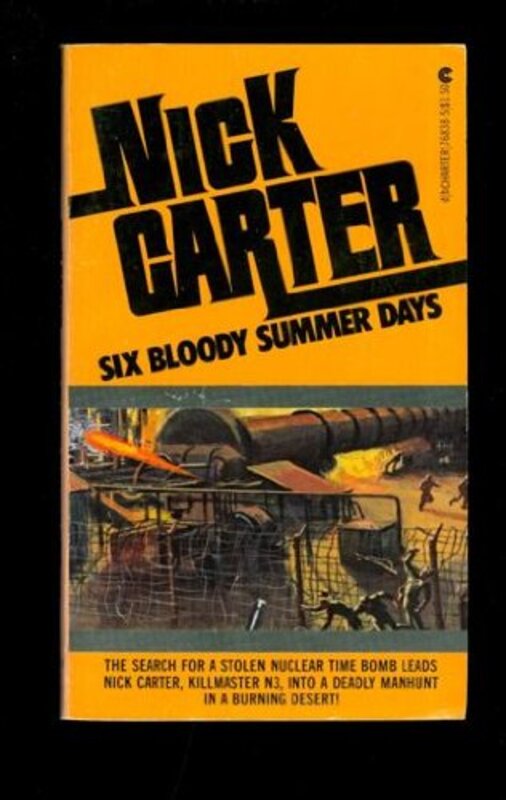 Book cover for "Six Bloody Summer Days" by Nick Carter