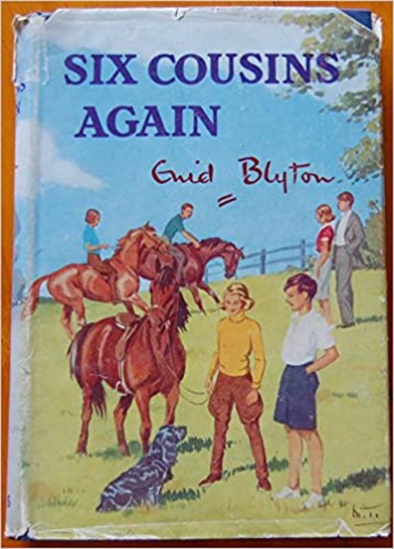Book cover for "Six Cousins Again" by Enid Blyton