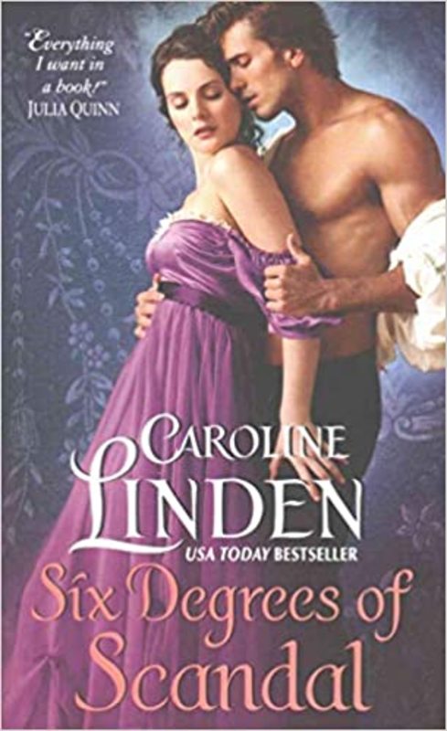 Book cover for "Six Degrees of Scandal" by Caroline Linden