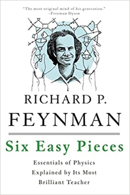 Book cover for "Six Easy Pieces" by Richard P. Feynman
