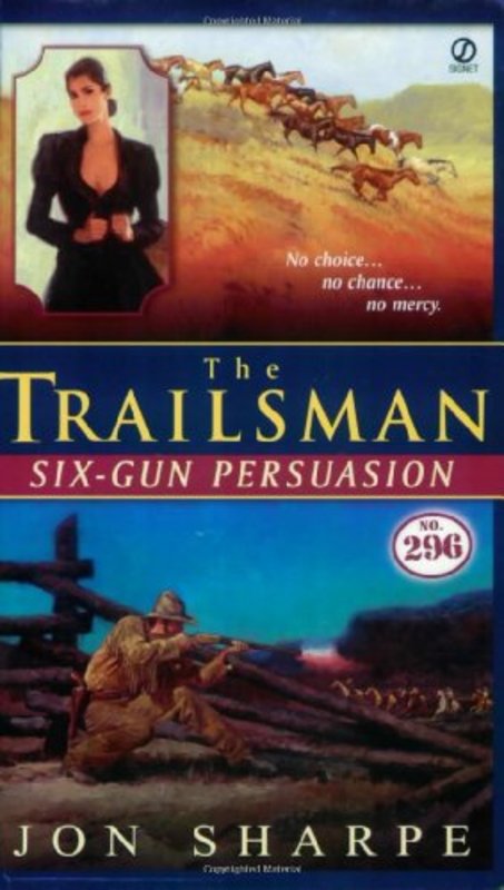 Book cover for "Six-Gun Persuasion" by Jon Sharpe