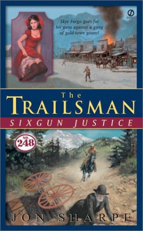 Book cover for "Sixgun Justice" by Jon Sharpe