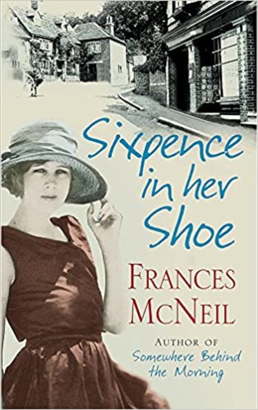 Book cover for "Sixpence in Her Shoe" by Frances Brody