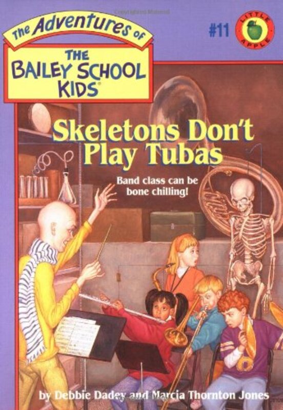 Book cover for "Skeletons Don't Play Tubas" by Marcia Thornton Jones