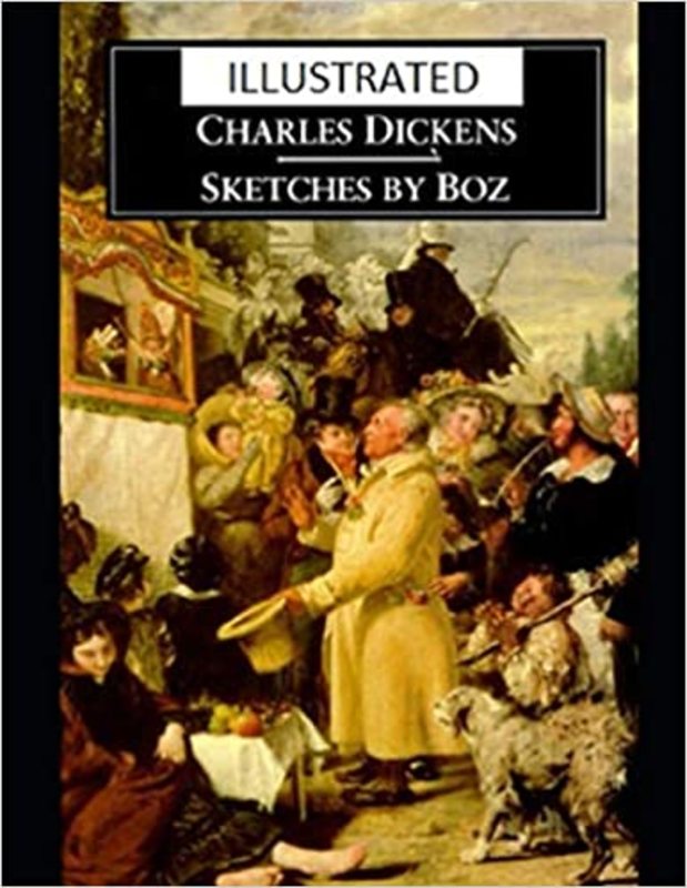 Book cover for "Sketches by Boz" by Charles Dickens