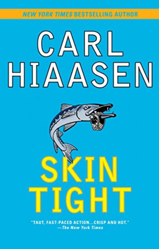 Book cover for "Skin Tight" by Carl Hiaasen