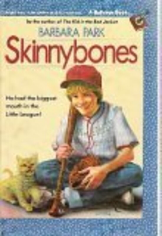 Book cover for "Skinnybones" by Barbara Park