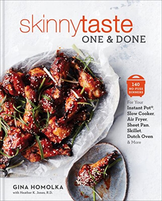 Book cover for "Skinnytaste One and Done" by Gina Homolka