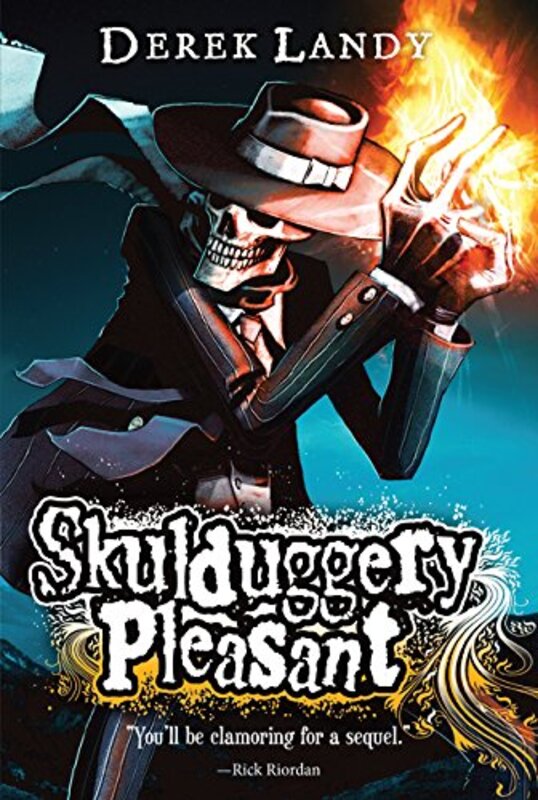 Book cover for "Skulduggery Pleasant" by Derek Landy