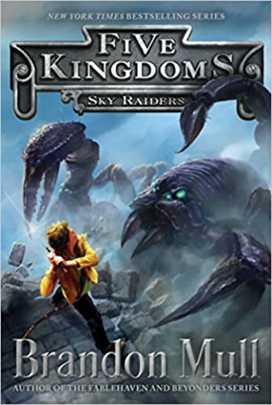 Book cover for "Sky Raiders" by Brandon Mull
