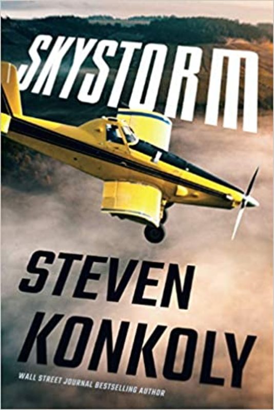 Book cover for "Skystorm" by Steven Konkoly
