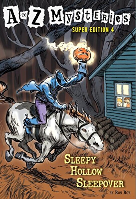 Book cover for "Sleepy Hollow Sleepover" by Ron Roy