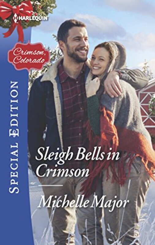 Book cover for "Sleigh Bells in Crimson" by Michelle Major