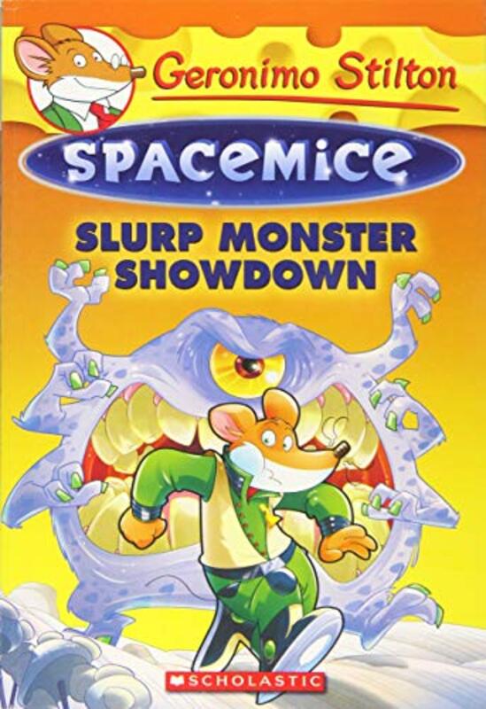 Book cover for "Slurp Monster Showdown" by Elisabetta Dami