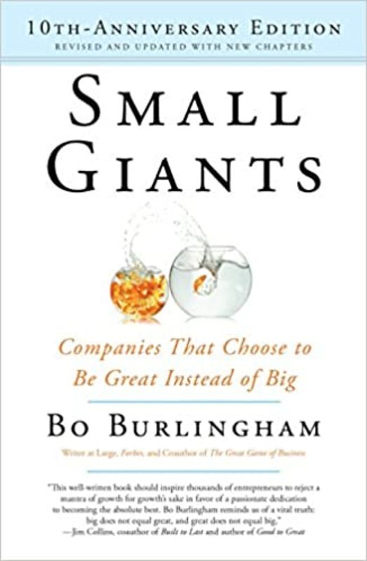 Book cover for "Small Giants" by Bo Burlingham
