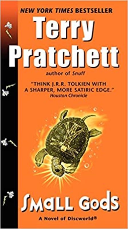 Book cover for "Small Gods" by Terry Pratchett