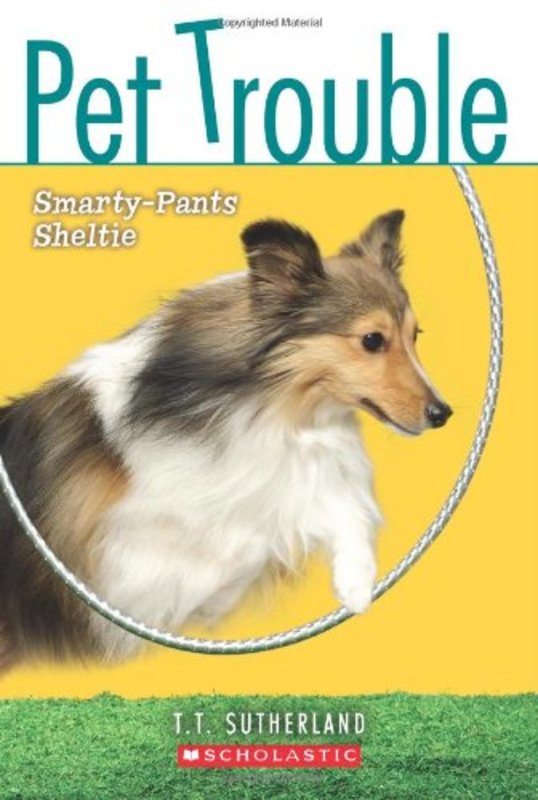 Book cover for "Smarty-Pants Sheltie" by Tui T Sutherland