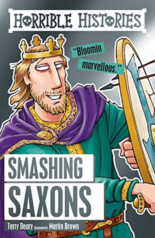 Book cover for "Smashing Saxons" by Terry Deary