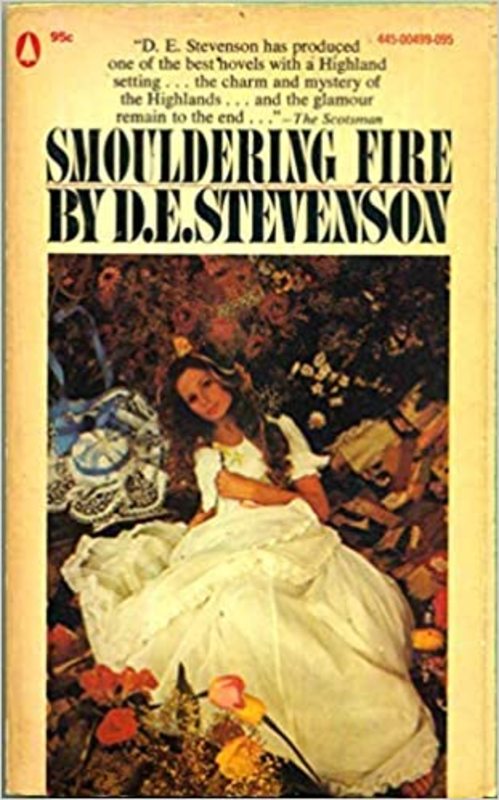Book cover for "Smouldering Fire" by D. E. Stevenson